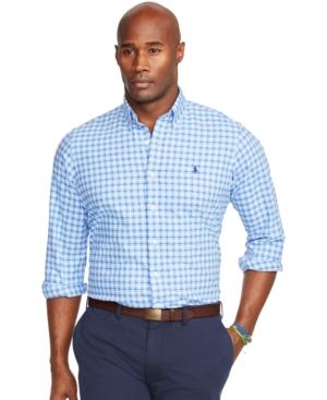 Polo Ralph Lauren Big And Tall Gingham Oxford Shirt
