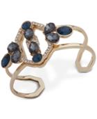 Ivanka Trump Gold-tone Crystal Openwork Cuff Bracelet