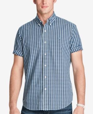 Polo Ralph Lauren Men's Indigo Plaid Short Sleeve Shirt