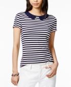 Tommy Hilfiger Peter-pan-collar Top, Only At Macy's