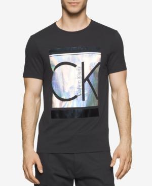 Calvin Klein Men's Iridescent Graphic-print T-shirt