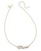 Thalia Sodi Gold-tone Pave Mama Scripted Pendant Necklace, Only At Macy's
