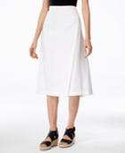 Eileen Fisher Faux-wrap Midi Skirt