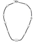 Majorica Two-tone Sterling Silver Imitation Pearl Necklace