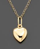 Children's 14k Gold Heart Necklace