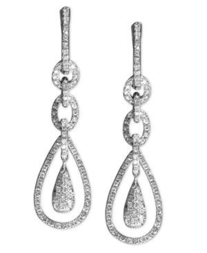 Classique By Effy Diamond Teardrop Earrings (7/8 Ct. T.w.) In 14k White Gold