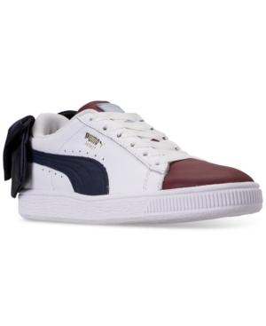 Puma Women's Basket Bow Casual Sneakers From Finish Line