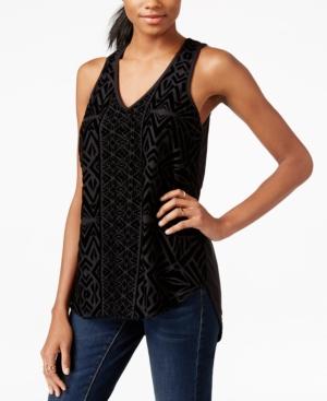 Bar Iii Velvet Burnout Tank Top