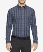 Calvin Klein Men's Tonal-plaid Long-sleeve Shirt