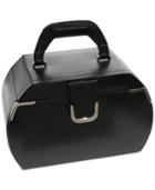 Rhona Sutton Black Medium Rounded Jewelry Case