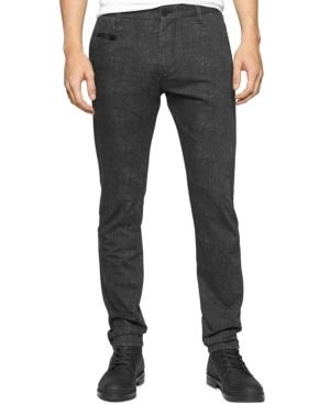 Calvin Klein Jeans Tapered Twill Herringbone Pants