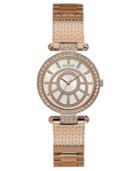 Guess Women's Rose Gold-tone Stainless Steel Bracelet Watch 32mm
