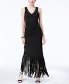 Inc International Concepts Fringe-trim Maxi Dress, Only At Macy's