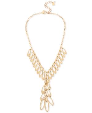 Robert Lee Morris Soho Gold-tone Shaky Link Lariat Necklace, 17-1/2 + 3 Extender