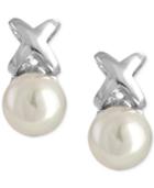 Majorica Sterling Silver Imitation Pearl Drop Earrings