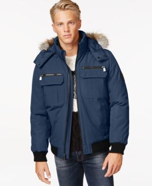 Calvin Klein Bomber Jacket With Faux Fur Hood