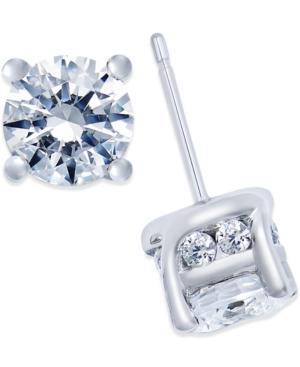 Diamond (2 Ct. T.w.) Stud Earrings In 14k White Gold