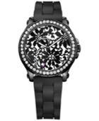 Juicy Couture Women's Hollywood Black Silicone Strap Watch 38mm 1901300