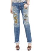 Dnim & Supply Ralph Lauren Boyfriend-fit Patchwork Jeans