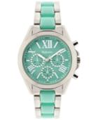 Style & Co. Women's Chronograph Two-tone Stainless Steel And Plastic Bracelet Watch 40mm Sy005smt, Only At Macy's