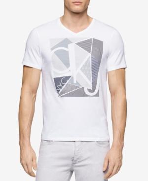 Calvin Klein Jeans Men's Mixed Technique Graphic-print T-shirt