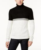 Armani Exchange Men's Colorblocked Turtleneck Stretch Sweater