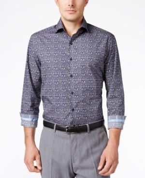 Tasso Elba Men's Print Long-sleeve Shirt, Classic Fit