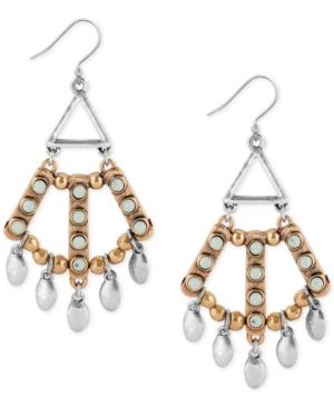 Lucky Brand Two-tone Beaded Chandelier Earrings