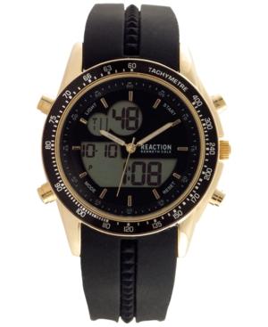Kenneth Cole Reaction Men's Analog-digital Black Silicone Strap Watch 45x53mm 10030990