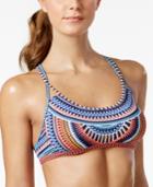 Jag Printed Strappy-back Bralette Bikini Top Women's Swimsuit