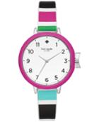 Kate Spade New York Women's Park Row Multicolor Silicone Strap Watch 34mm Ksw1312