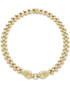 Diamond Lion Necklace (1/2 Ct. T.w.) In 14k Gold-plated Sterling Silver