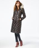 Dawn Levy Coyote-fur-trim Diamond-quilted Down Coat