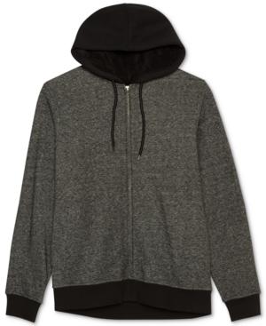 Jem Men's Marled Zip-up Sherpa Fleece Hoodie