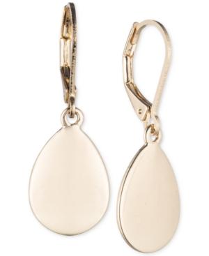 Nine West Gold-tone Teardrop Eurowire Earrings