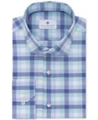 Ryan Seacrest Distinction Men's Slim-fit Non-iron Light Spearmint Check Dress Shirt, Only At Macy's