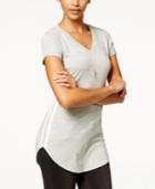 Almost Famous Juniors' Sporty Side-stripe Tunic T-shirt