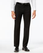 Calvin Klein Men's Extra-slim Fit Black Twill Dress Pants