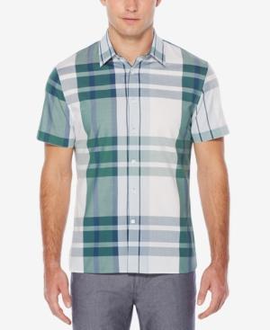 Perry Ellis Men's Classic Fit Plaid Shirt