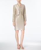 Kasper Metallic Dress And Blazer