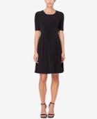 Catherine Catherine Malandrino Pleated Fit & Flare Dress