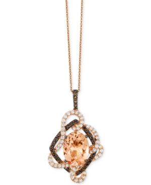 Le Vian Crazies Collection Multi-stone Pendant Necklace (8-5/8 Ct. T.w.) In 14k Rose Gold