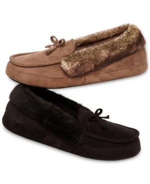 Isotoner Signature Woodlands Microsuede Tundra Moccasin With Memory Foam