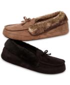 Isotoner Signature Woodlands Microsuede Tundra Moccasin With Memory Foam