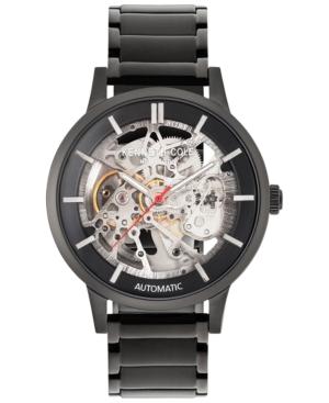 Kenneth Cole New York Men's Automatic Black Ion-plated Stainless Steel Bracelet Watch 44mm