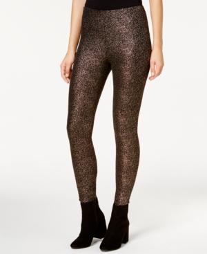 Bar Iii Metallic Leggings, Created For Macy's