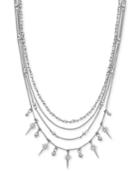 Bcbgeneration Silver-tone Multi-layer Statement Necklace