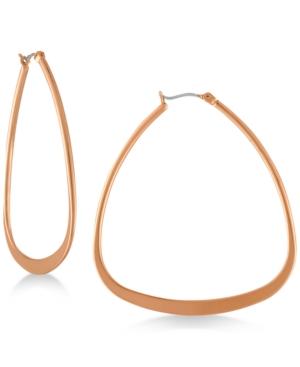 Rachel Rachel Roy Gold-tone Soft Triangle Hoop Earrings