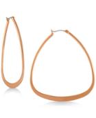 Rachel Rachel Roy Gold-tone Soft Triangle Hoop Earrings