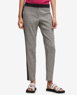 Dkny Tuxedo-stripe Skinny Pants, Created For Macy's